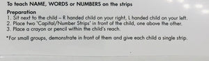 Capital and Number Practice Strips